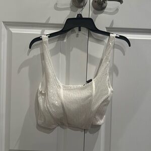 Sequin corset top